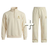 HONEY BEIGE HALF-ZIP-SWEATER & JOGGER BUNDLE