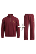 WINE RED HALF-ZIP-SWEATER & JOGGER BUNDLE