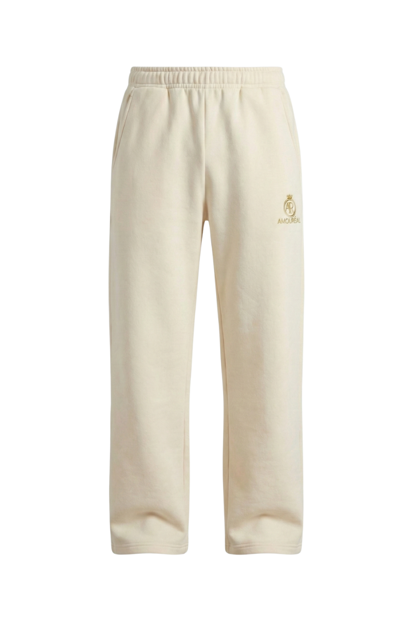AMOURÉAL Open Leg Jogger honey beige