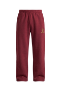 AMOURÉAL Open Leg Jogger wine red