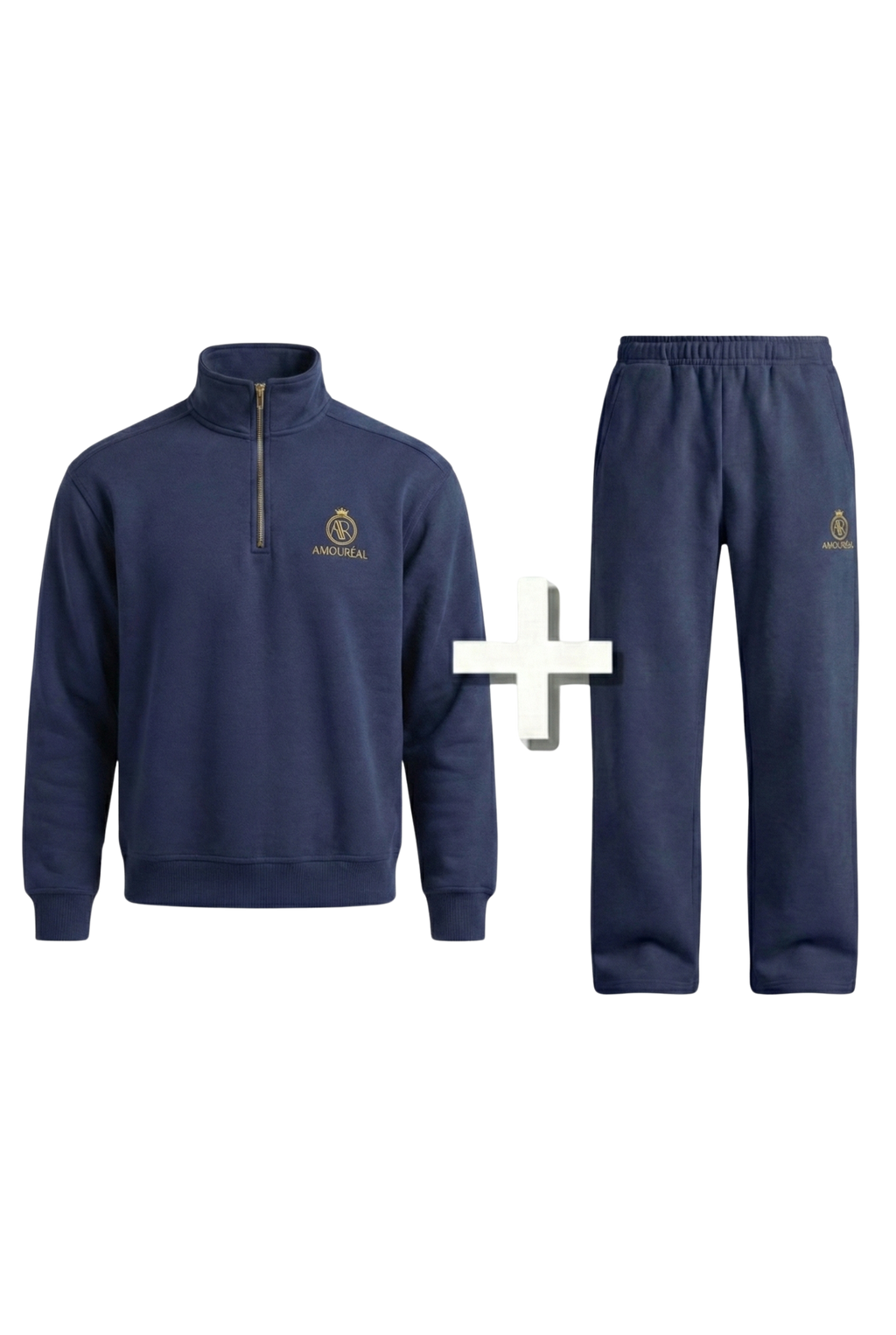 MIDNIGHT BLUE HALF-ZIP-SWEATER & JOGGER BUNDLE